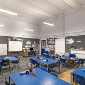 A comprehensive lighting solution that supports learning at this primary school